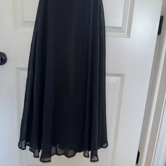 Charming Endearment Black Lace-Up Trumpet Maxi Dress sz XL NWT - Picture 6 of 12